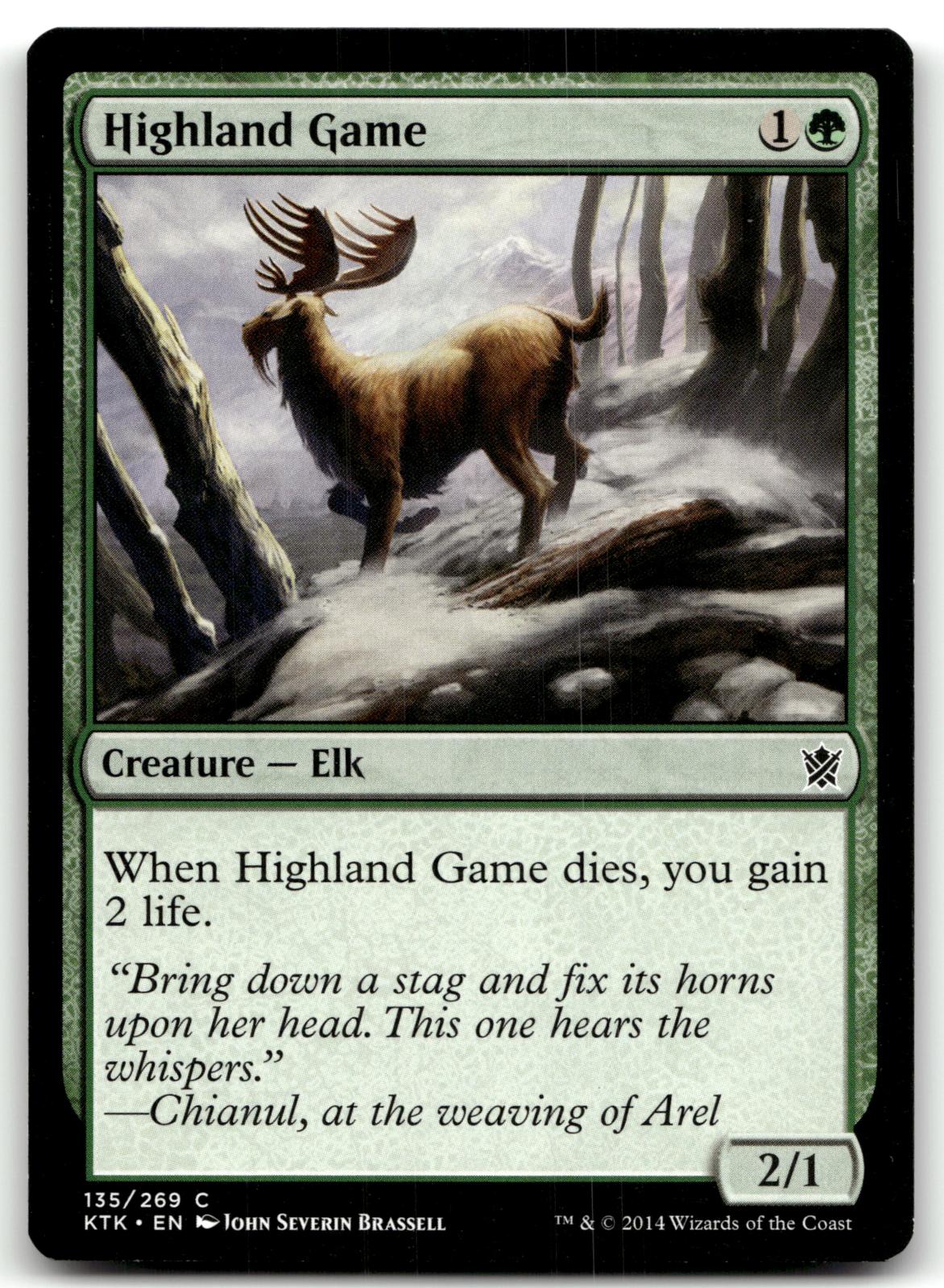 Highland Game 135 Common Khans of Tarkir Magic: The Gathering Near Mint