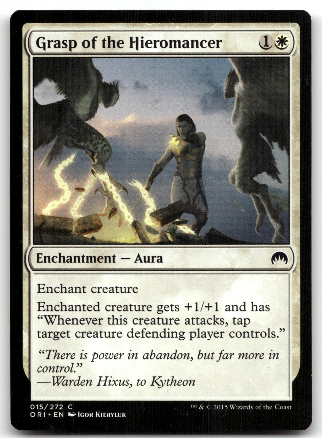 Grasp of the Hieromancer 15 Common Magic Origins Magic: The Gathering Near Mint