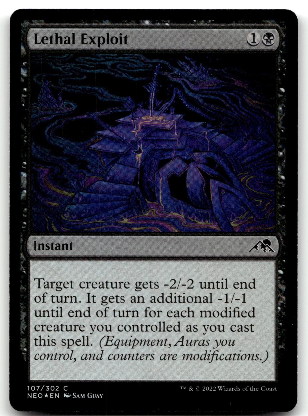 Lethal Exploit 107 Common Kamigawa: Neon Dynasty Magic: The Gathering Foil NM