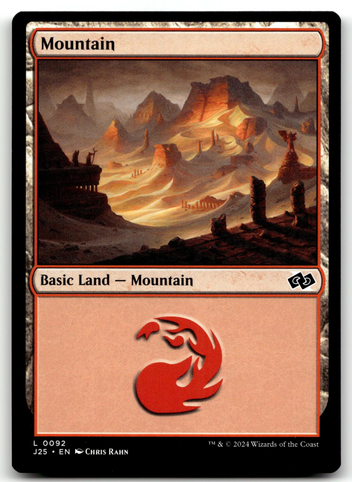 Mountain (0092) 92 Land Foundations Jumpstart Magic: The Gathering Near Mint