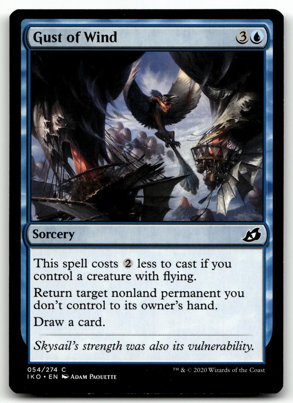 Gust of Wind 54 Common Ikoria: Lair of Behemoths Magic: The Gathering Near Mint
