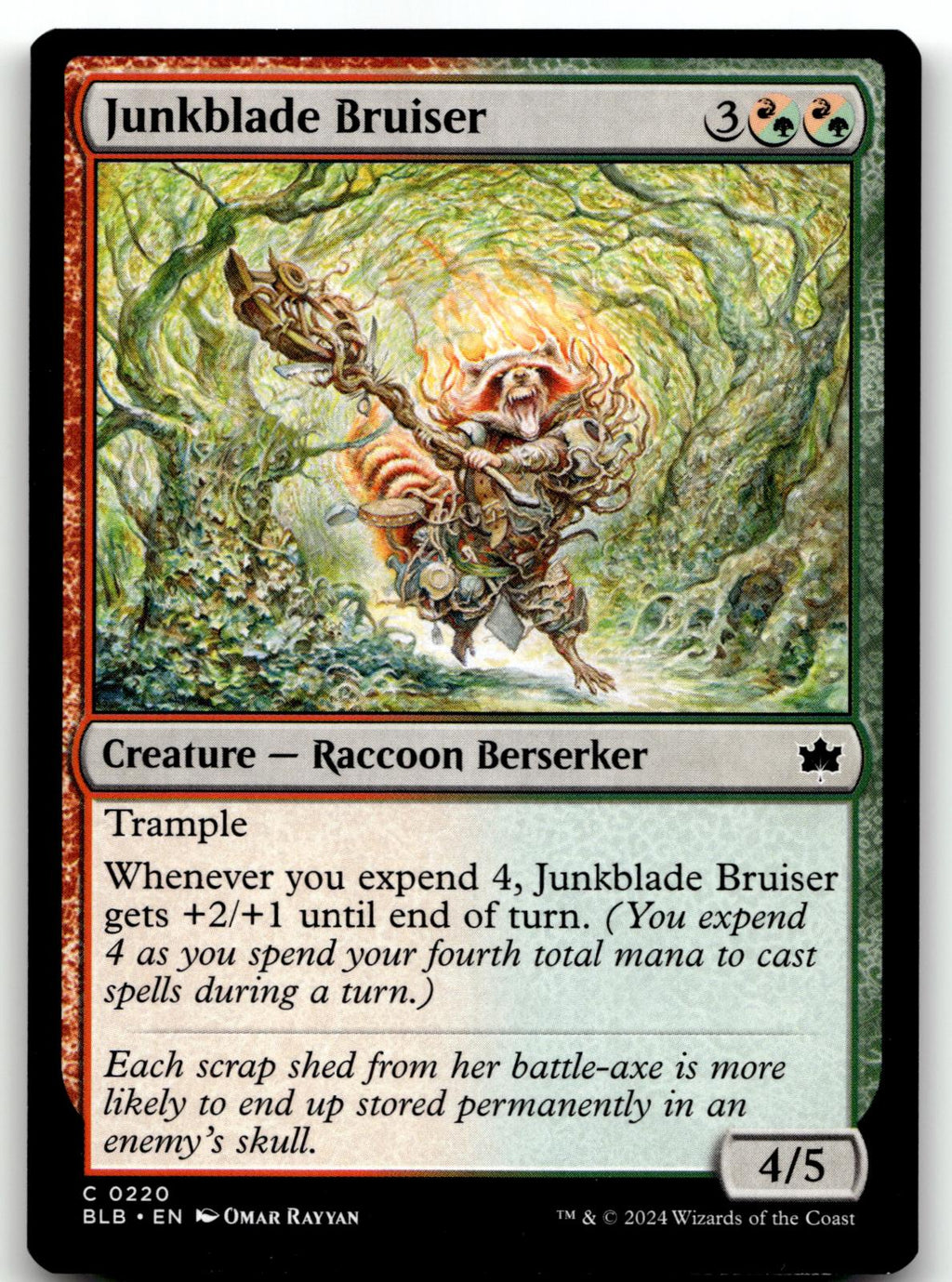 Junkblade Bruiser 220 Common Bloomburrow Magic: The Gathering Near Mint
