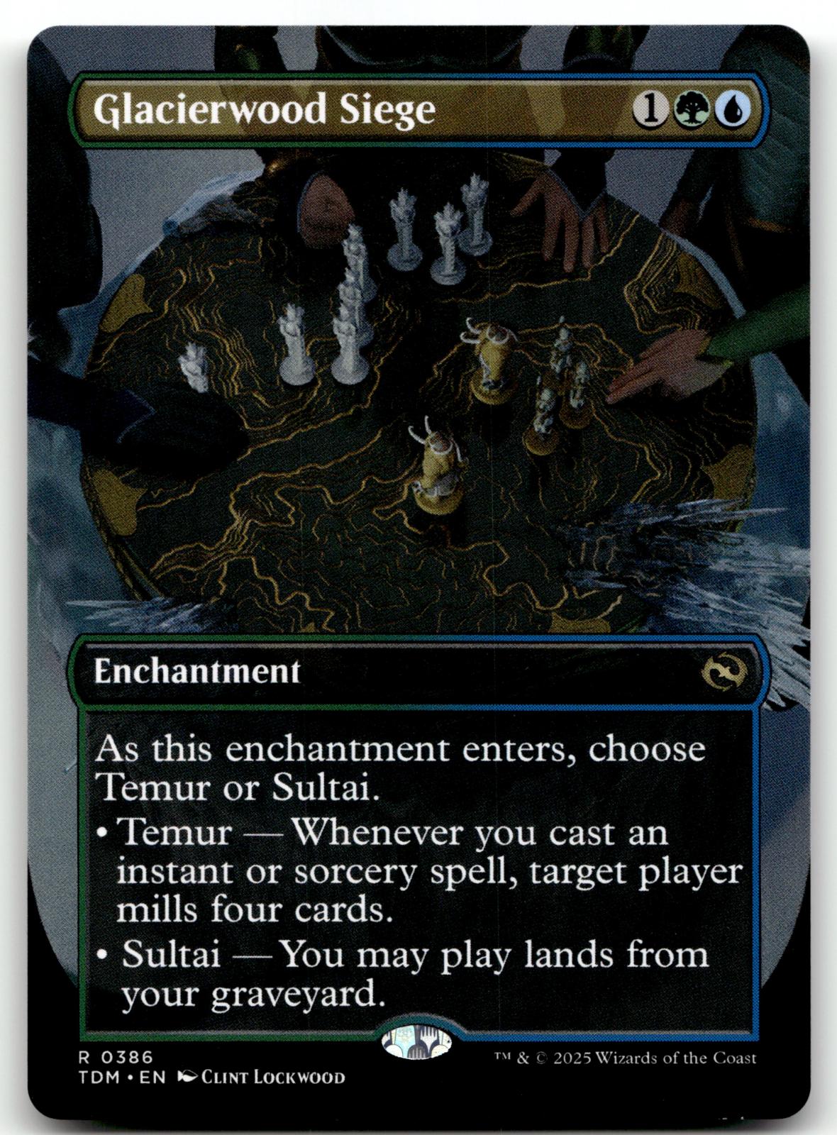 Glacierwood Siege (Borderless) 386 Tarkir: Dragonstorm Magic: The Gathering NM