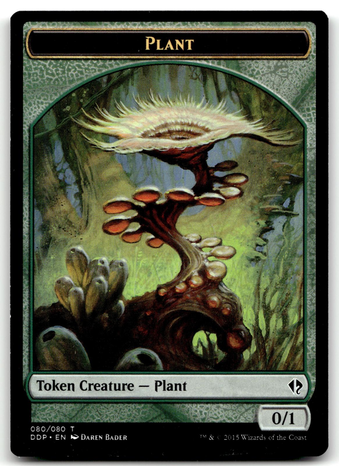 Plant Token 80 Token Duel Decks: Zendikar vs. Eldrazi Magic: The Gathering NM