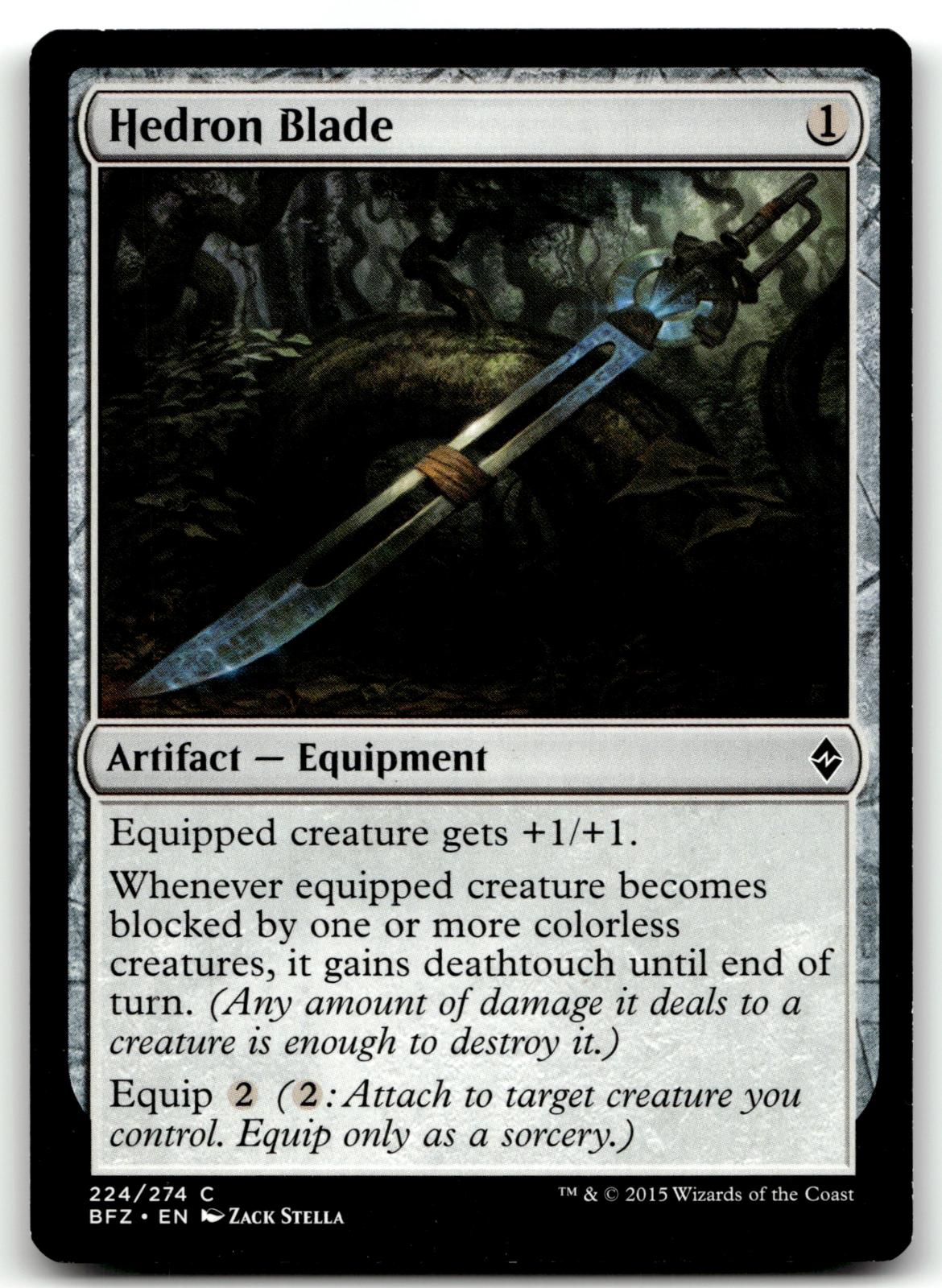 Hedron Blade 224 Common Battle for Zendikar Magic: The Gathering Near Mint