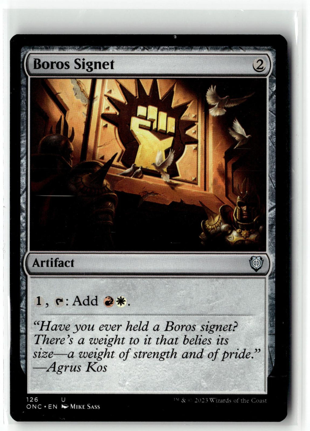 Boros Signet 126 Commander: Phyrexia: All Will Be One Magic: The Gathering NM