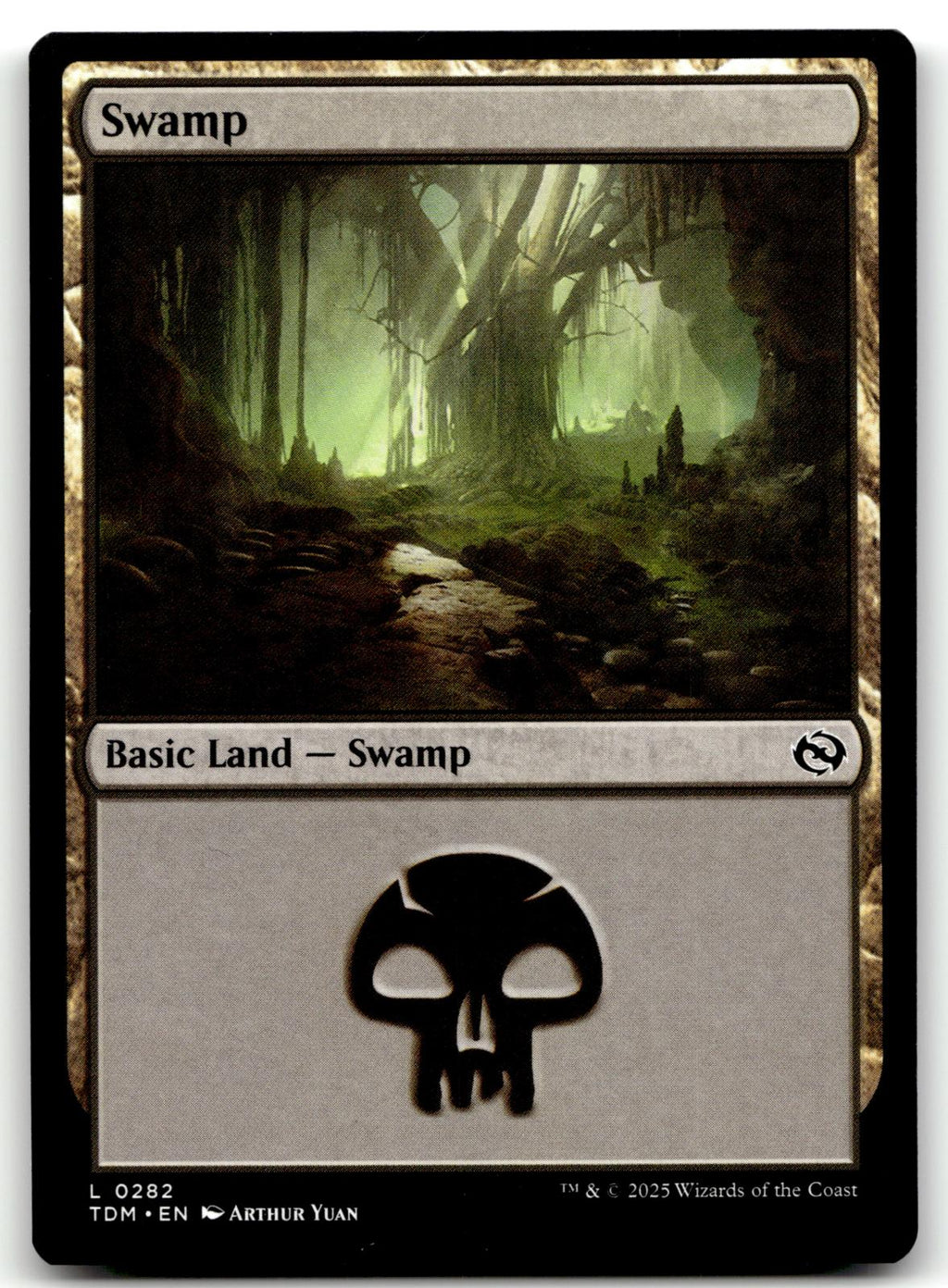 Swamp (0282) 282 Land Tarkir: Dragonstorm Magic: The Gathering Near Mint