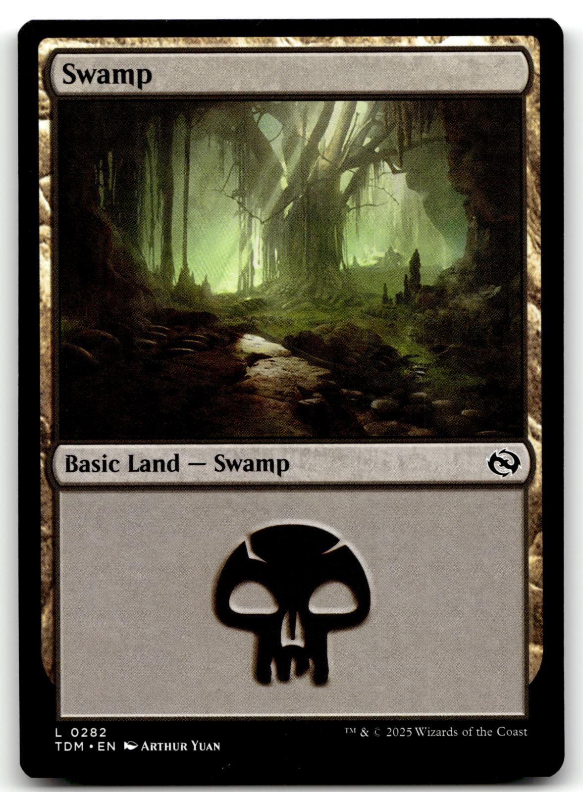 Swamp (0282) 282 Land Tarkir: Dragonstorm Magic: The Gathering Near Mint