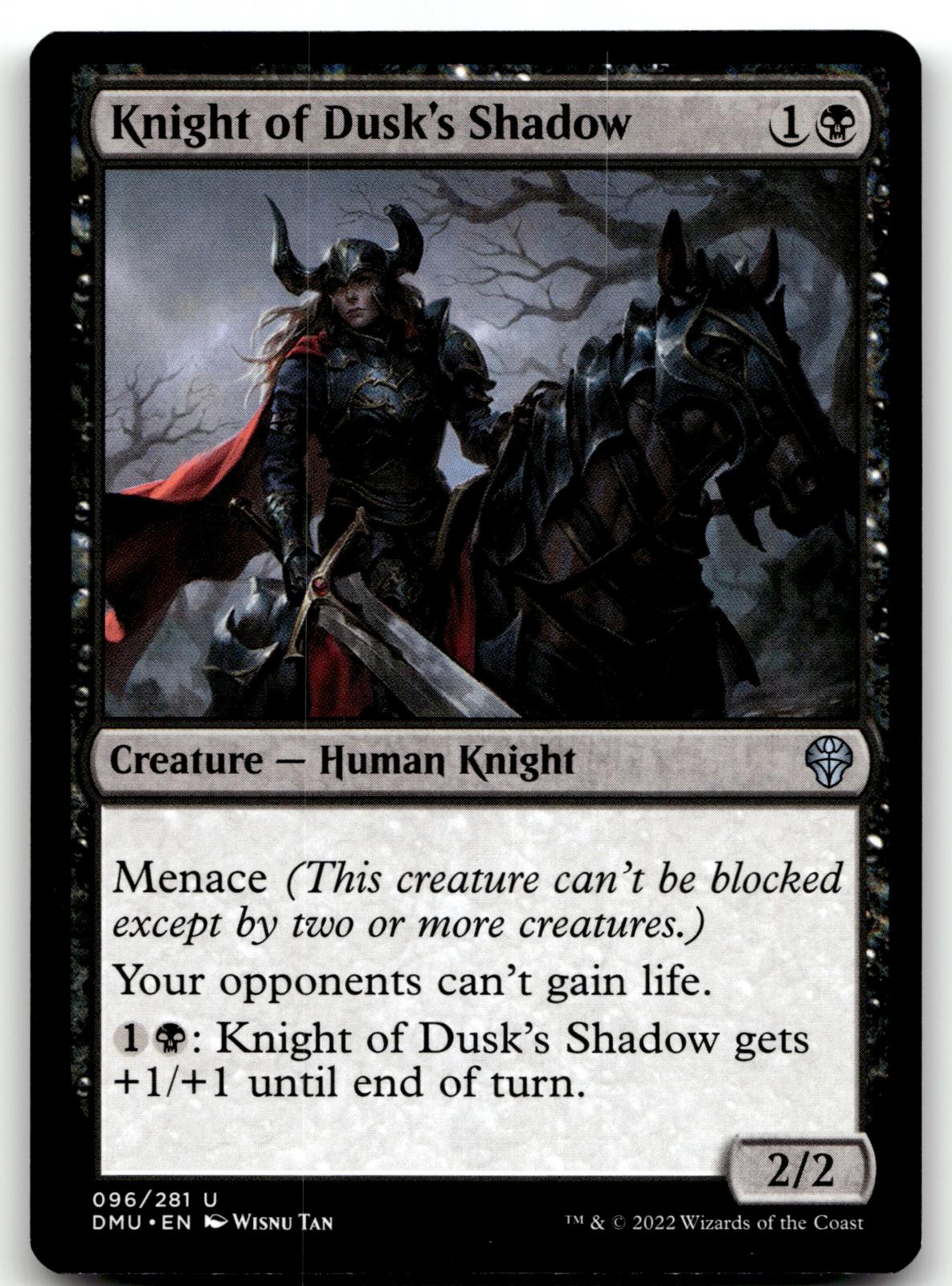 Knight of Dusk's Shadow 96 Uncommon Dominaria United Magic: The Gathering NM
