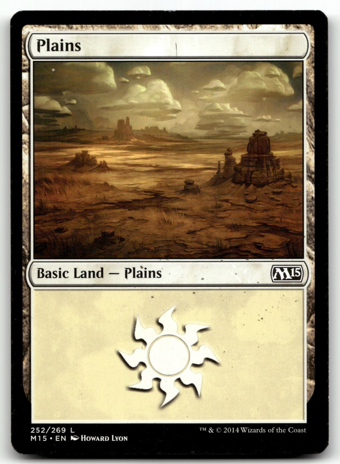 Plains (252) 252 Land Magic 2015 (M15) Magic: The Gathering Near Mint