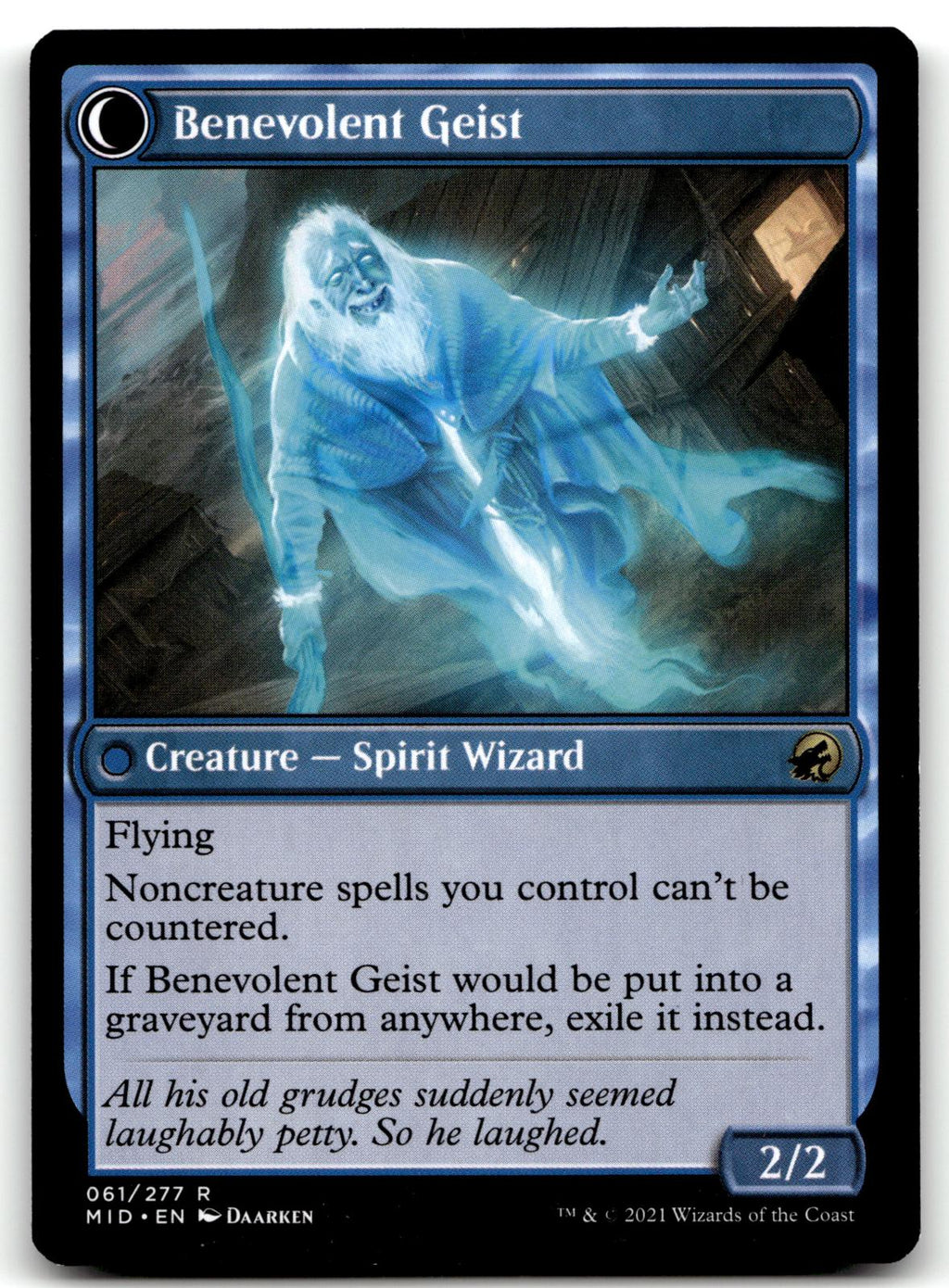 Malevolent Hermit 61 Rare Innistrad: Midnight Hunt Magic: The Gathering NM