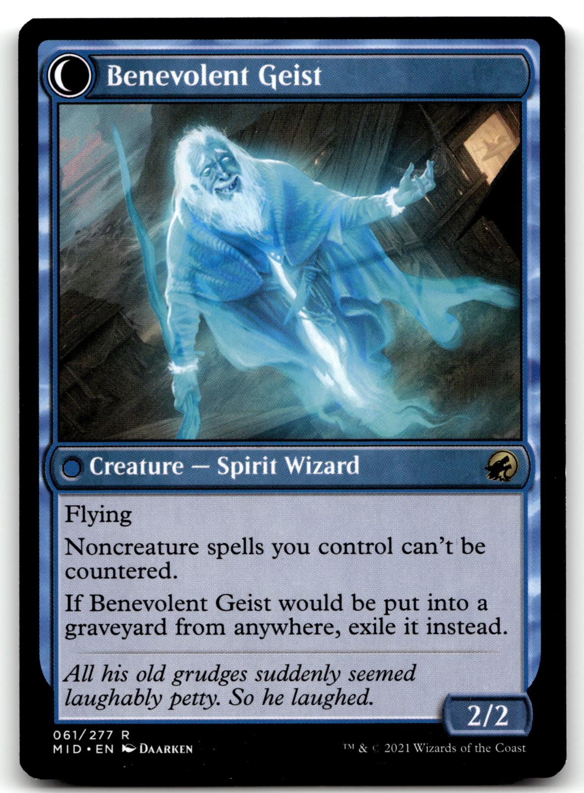 Malevolent Hermit 61 Rare Innistrad: Midnight Hunt Magic: The Gathering NM