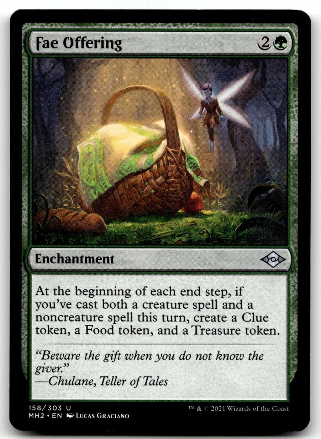 Fae Offering 158 Uncommon Modern Horizons 2 Magic: The Gathering Near Mint