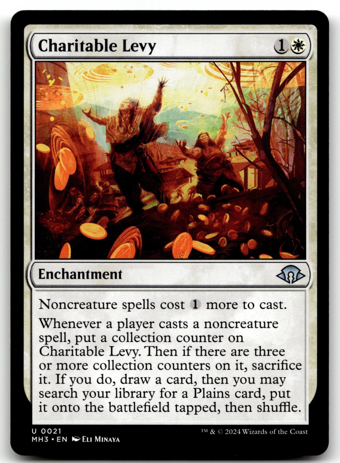 Charitable Levy 21 Uncommon Modern Horizons 3 Magic: The Gathering Near Mint