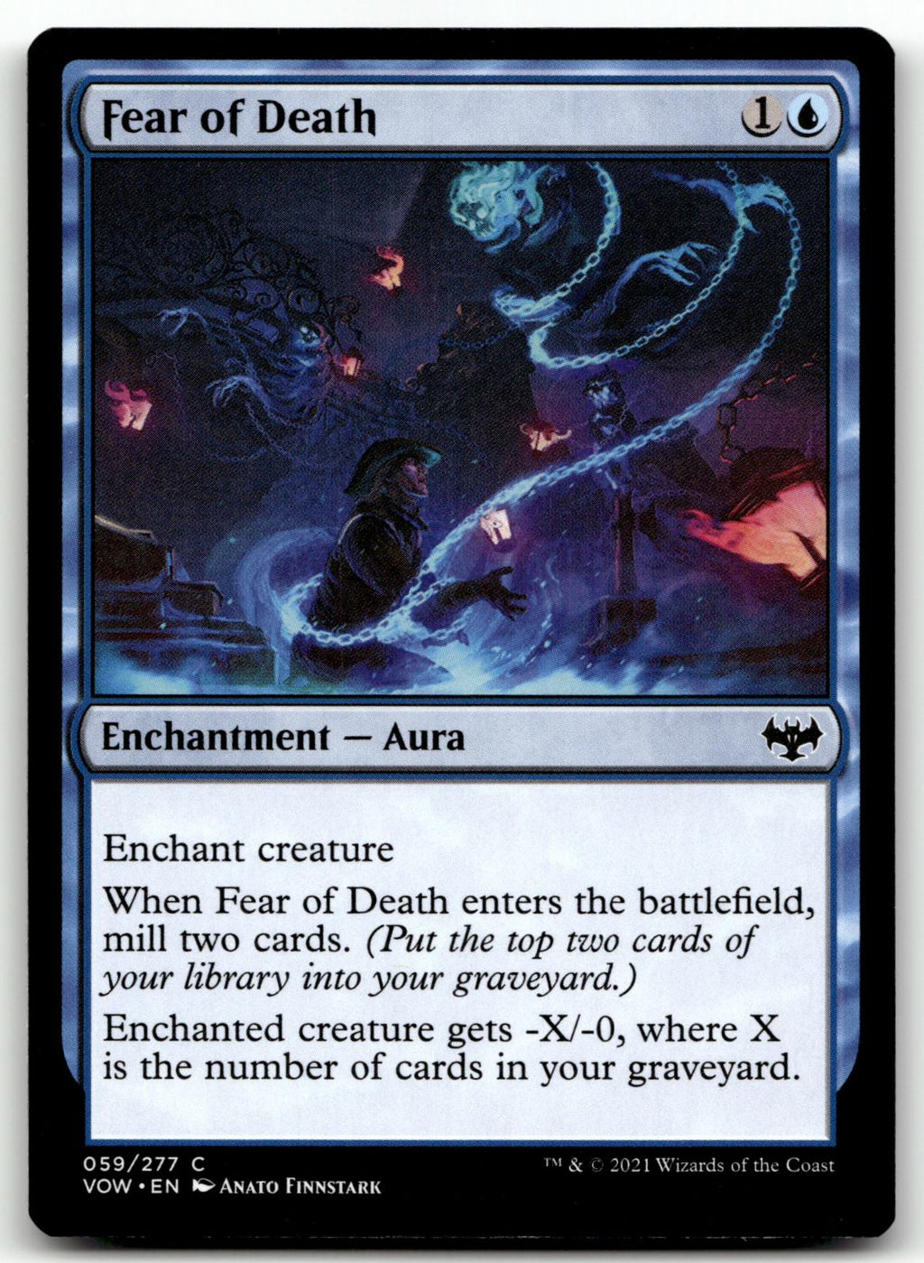 Fear of Death 59 Common Innistrad: Crimson Vow Magic: The Gathering Near Mint