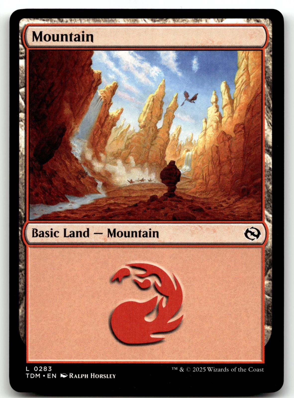 Mountain (0283) 283 Land Tarkir: Dragonstorm Magic: The Gathering Near Mint