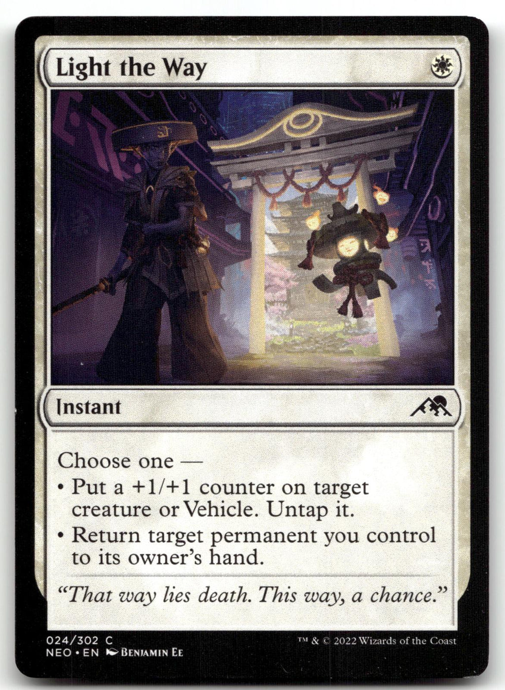 Light the Way 24 Common Kamigawa: Neon Dynasty Magic: The Gathering Near Mint