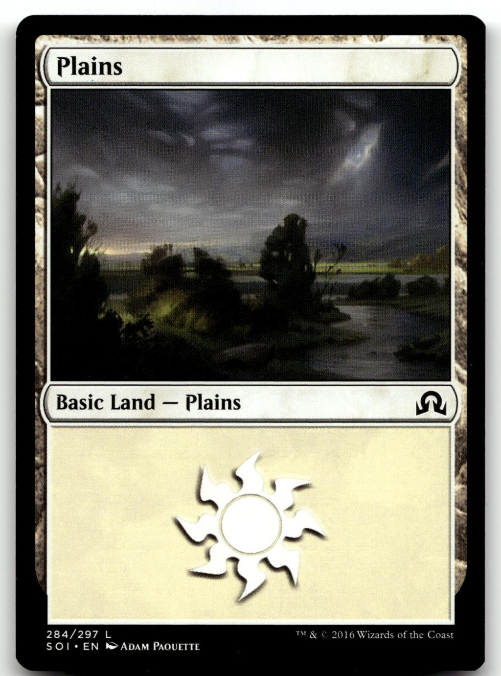 Plains (284) 284 Land Shadows over Innistrad Magic: The Gathering Near Mint