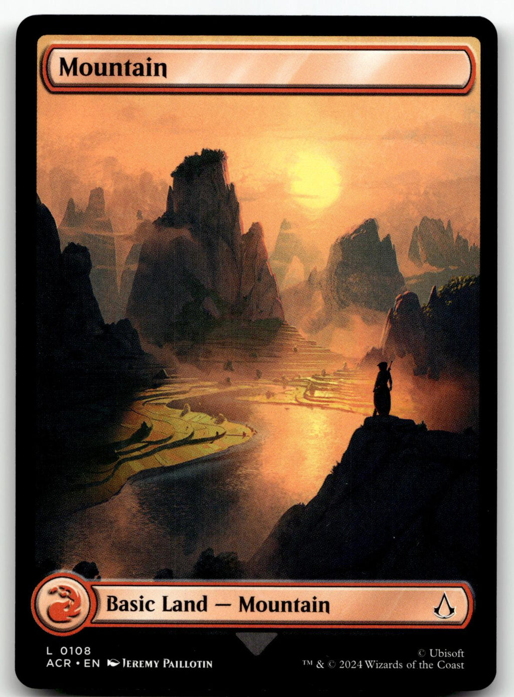 Mountain (0108) 108 Universes Beyond: Assassin's Creed Magic: The Gathering NM