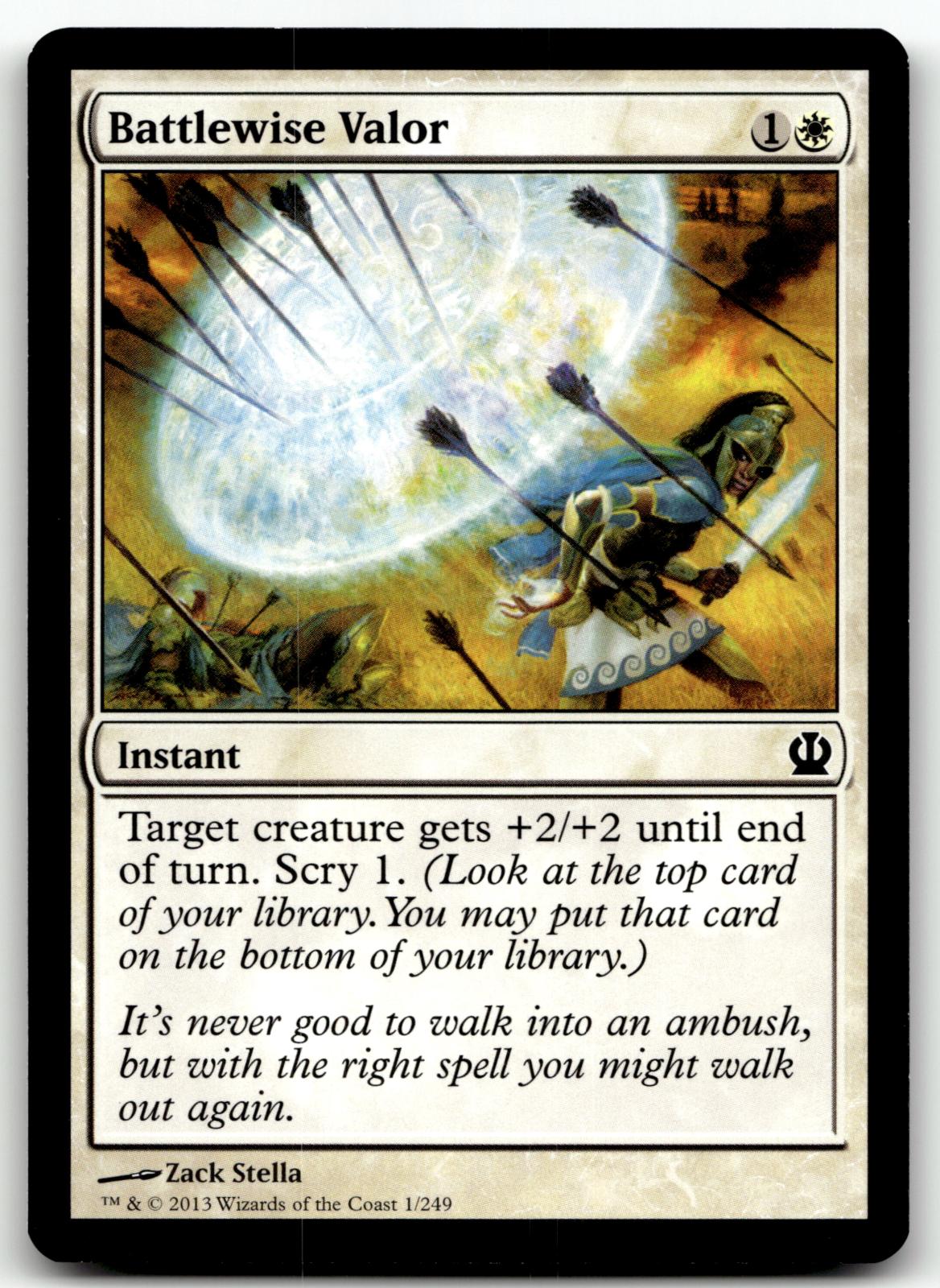 Battlewise Valor 1 Common Theros Magic: The Gathering Near Mint