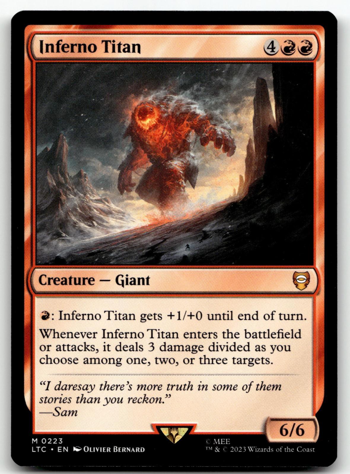 Inferno Titan 223 Commander: The Lord of the Rings: Tales of Middle-earth 