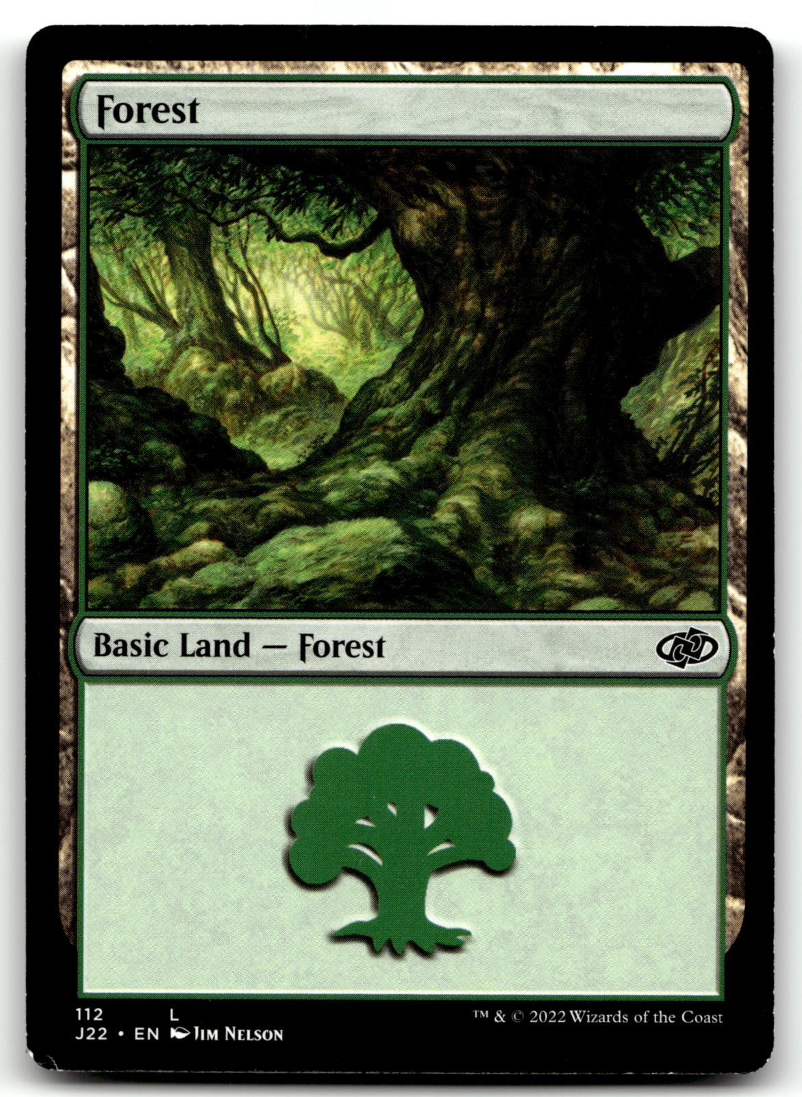 Forest (112) 112 Land Jumpstart 2022 Magic: The Gathering Near Mint