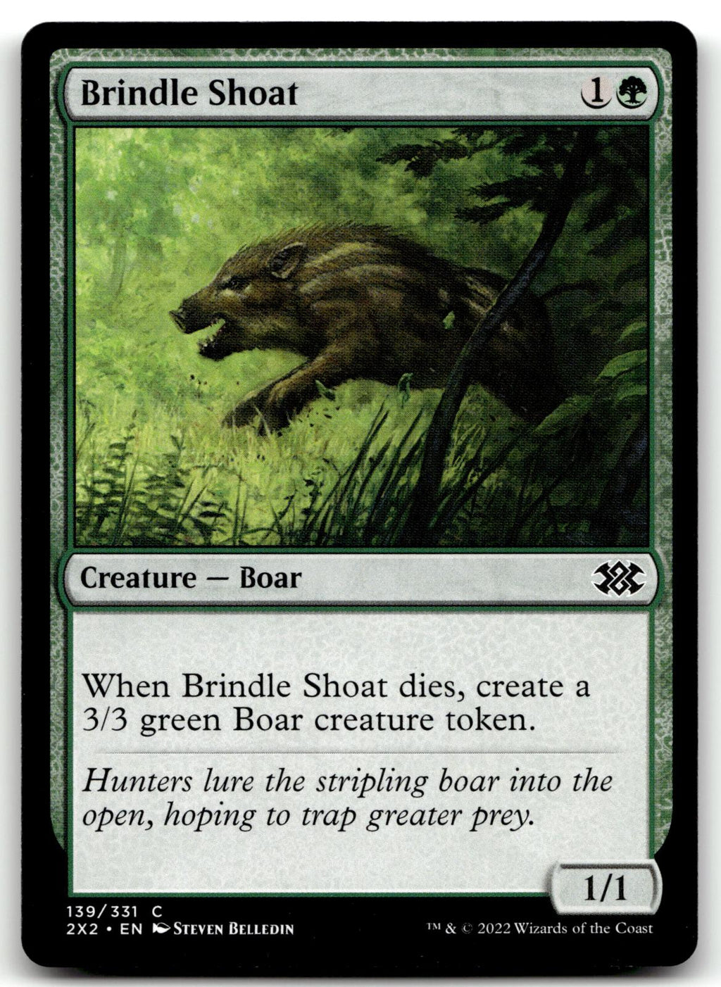 Brindle Shoat 139 Common Double Masters 2022 Magic: The Gathering Near Mint