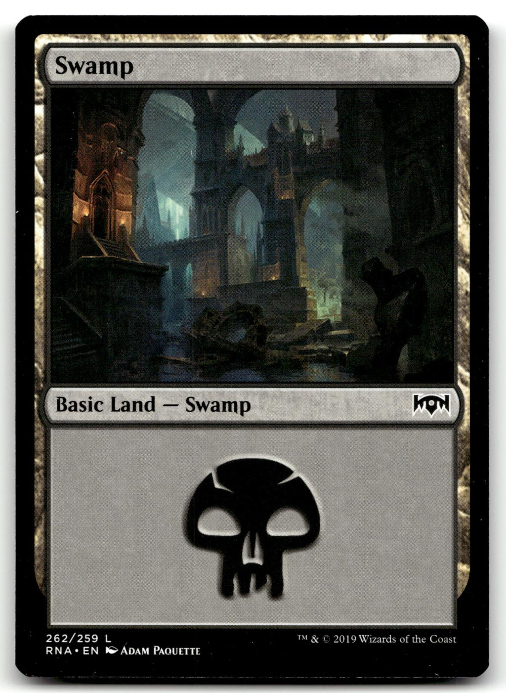 Swamp 262 Land Ravnica Allegiance Magic: The Gathering Near Mint