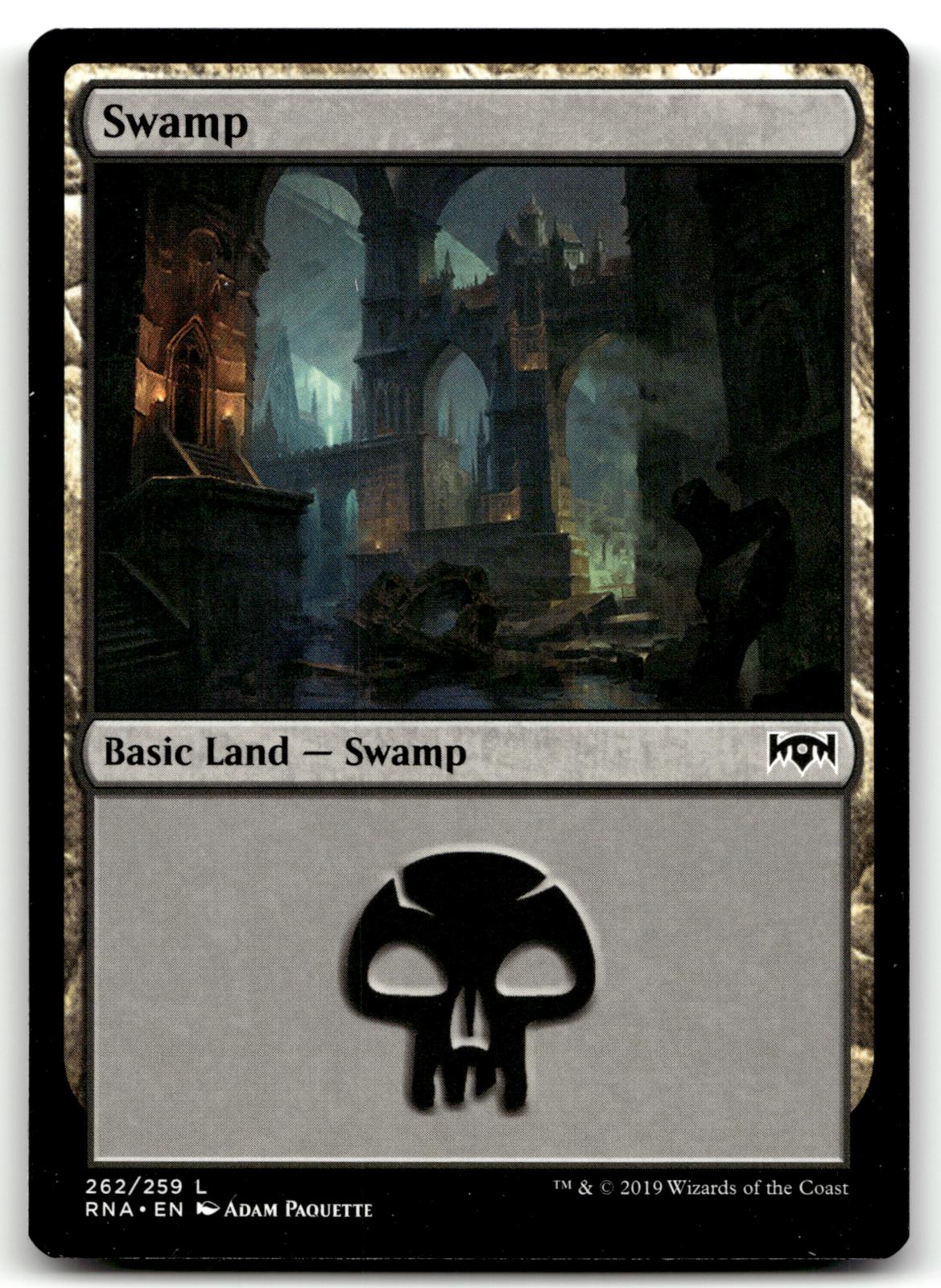 Swamp 262 Land Ravnica Allegiance Magic: The Gathering Near Mint