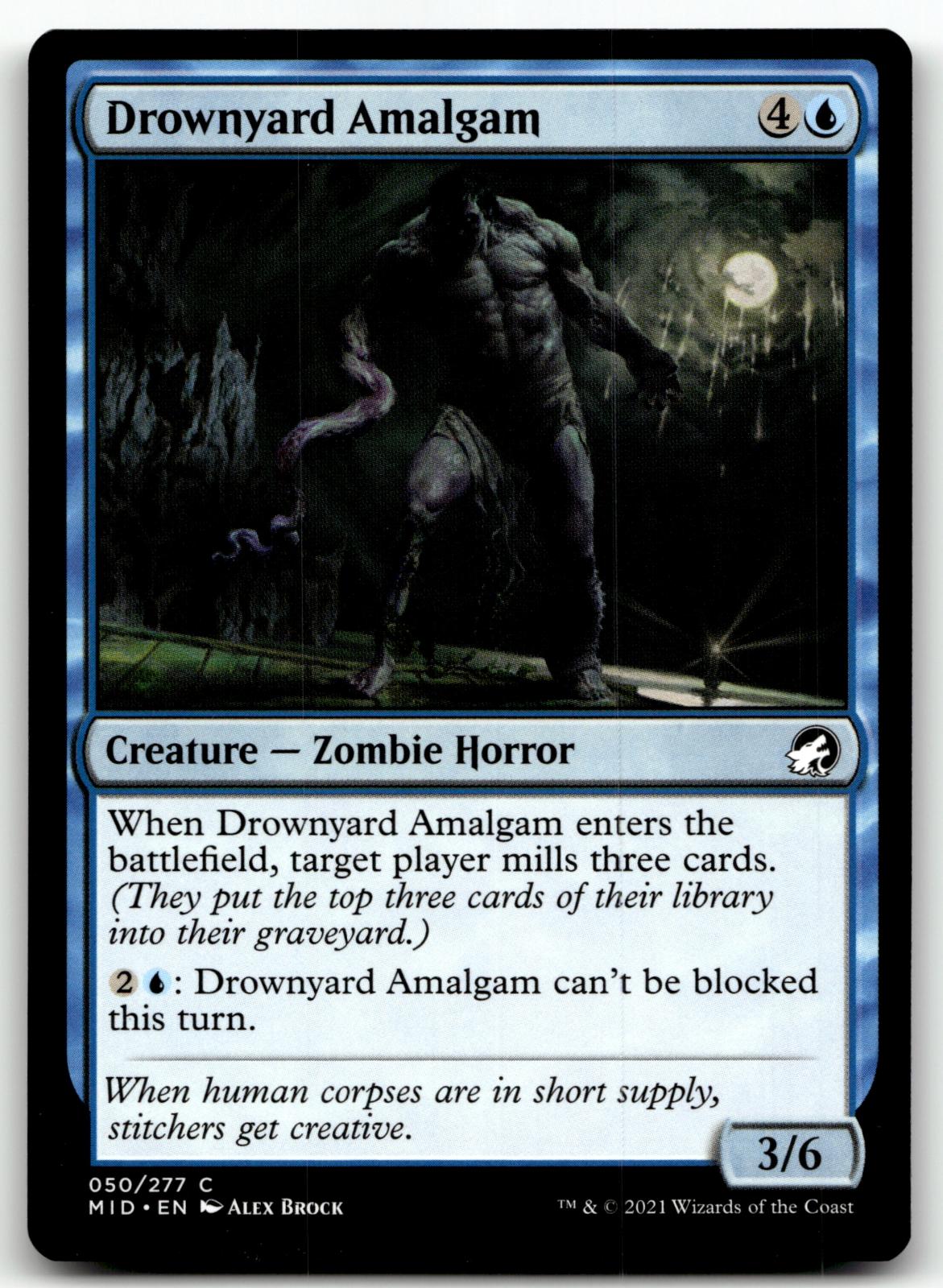 Drownyard Amalgam 50 Common Innistrad: Midnight Hunt Magic: The Gathering NM