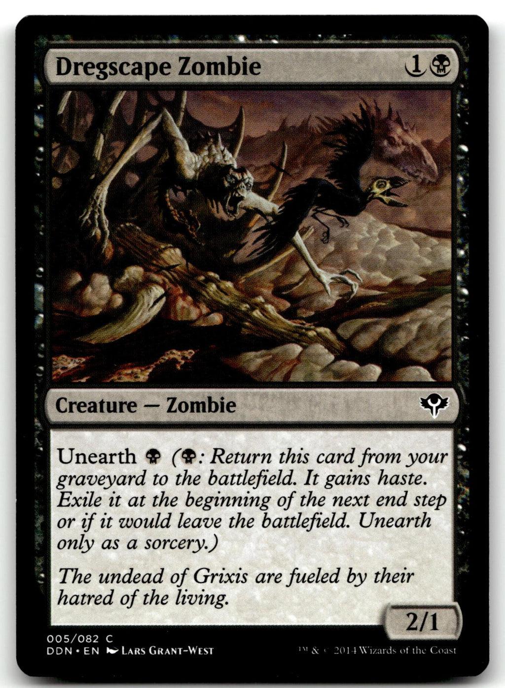 Dregscape Zombie 5 Common Duel Decks: Speed vs. Cunning Magic: The Gathering NM