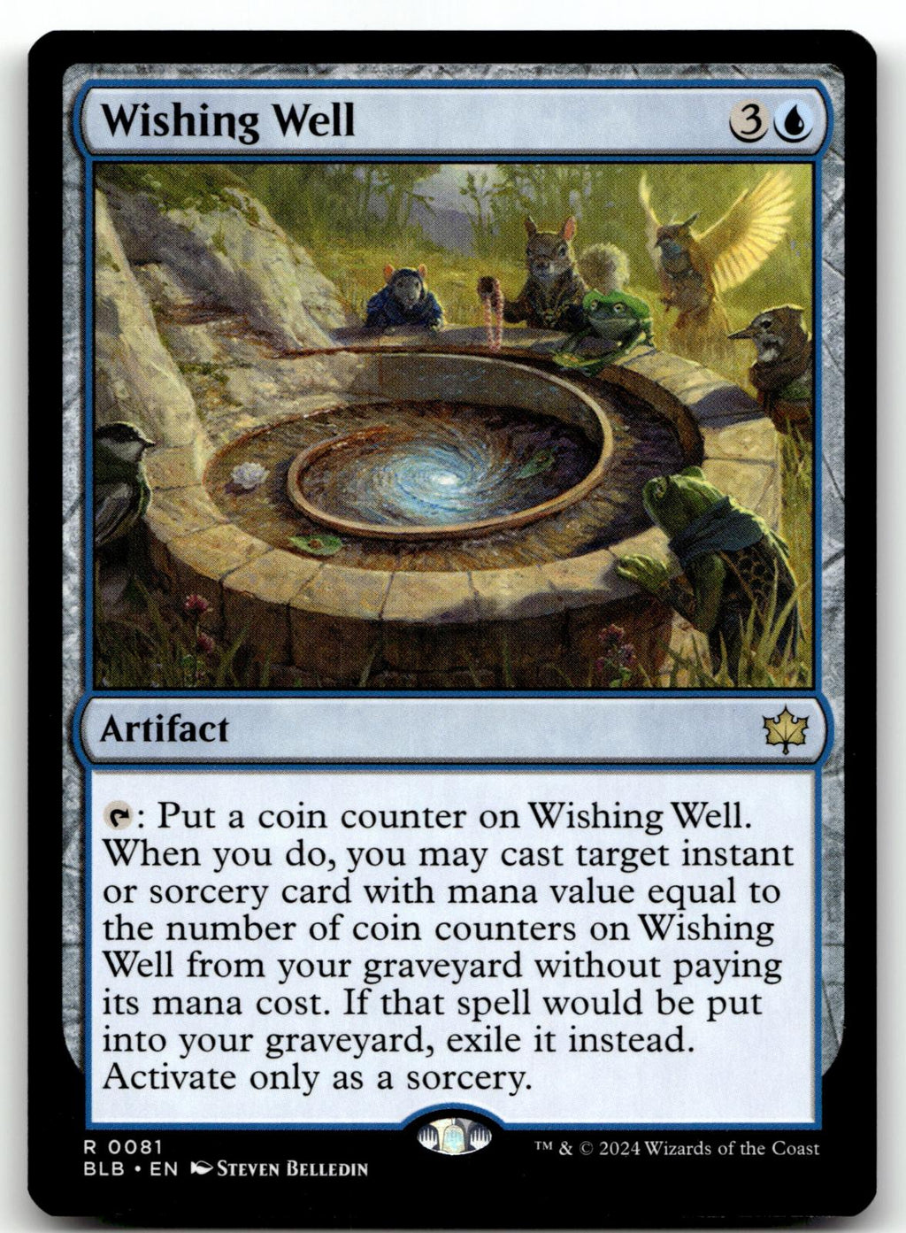 Wishing Well 81 Rare Bloomburrow Magic: The Gathering Near Mint
