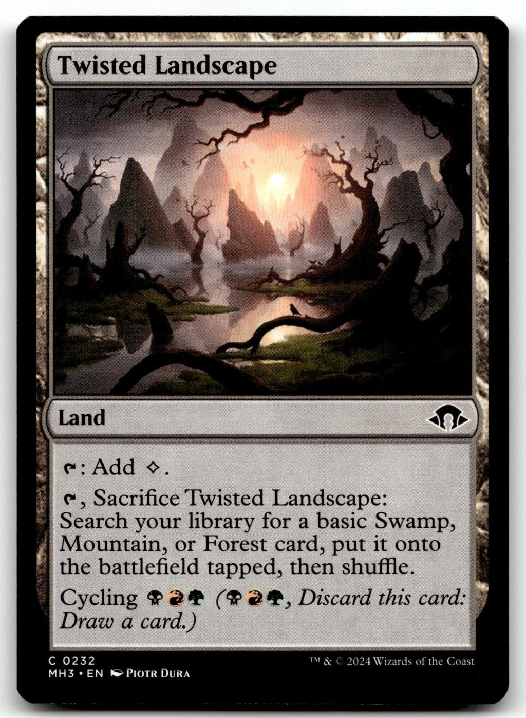 Twisted Landscape 232 Common Modern Horizons 3 Magic: The Gathering Near Mint