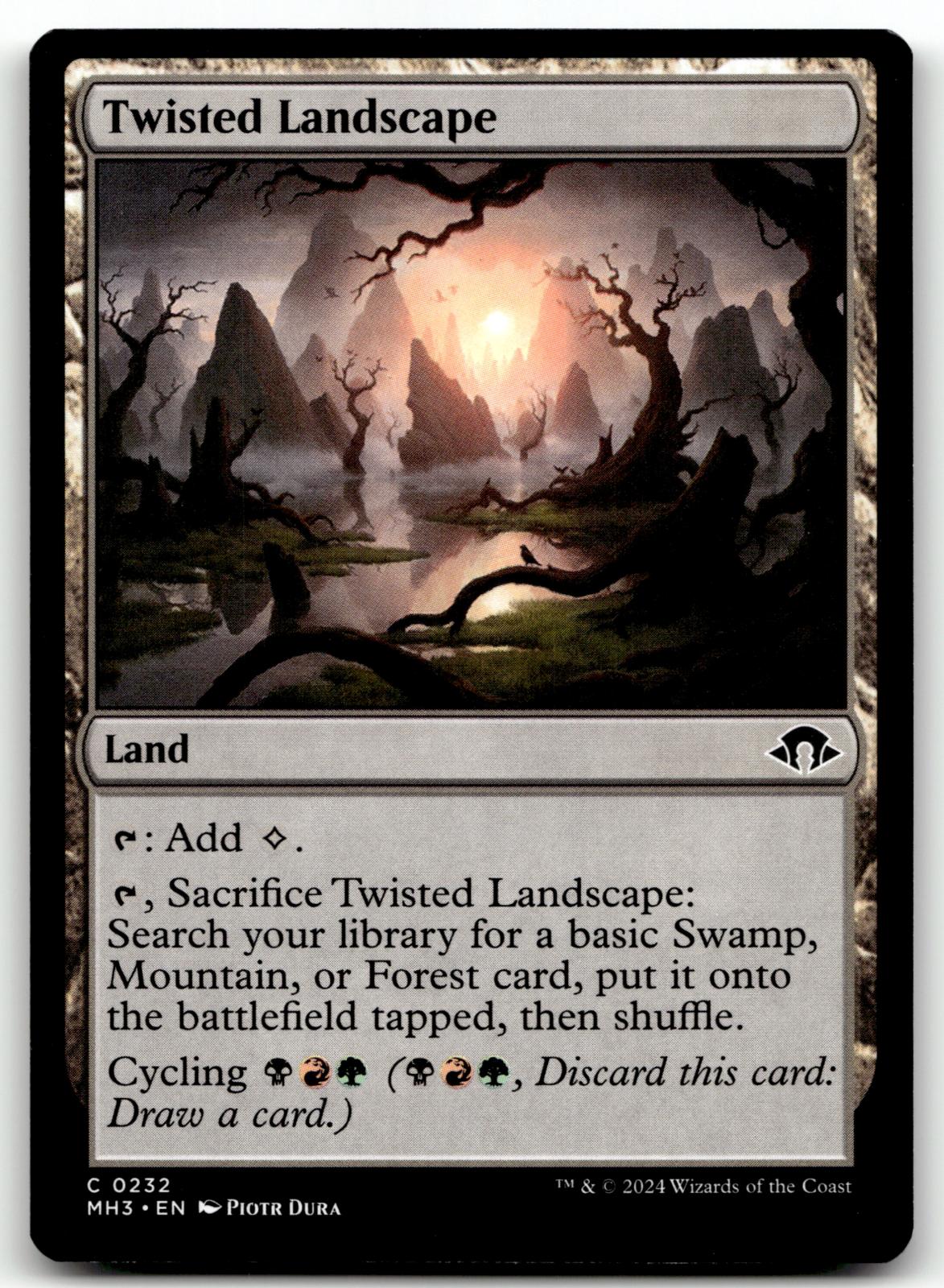 Twisted Landscape 232 Common Modern Horizons 3 Magic: The Gathering Near Mint