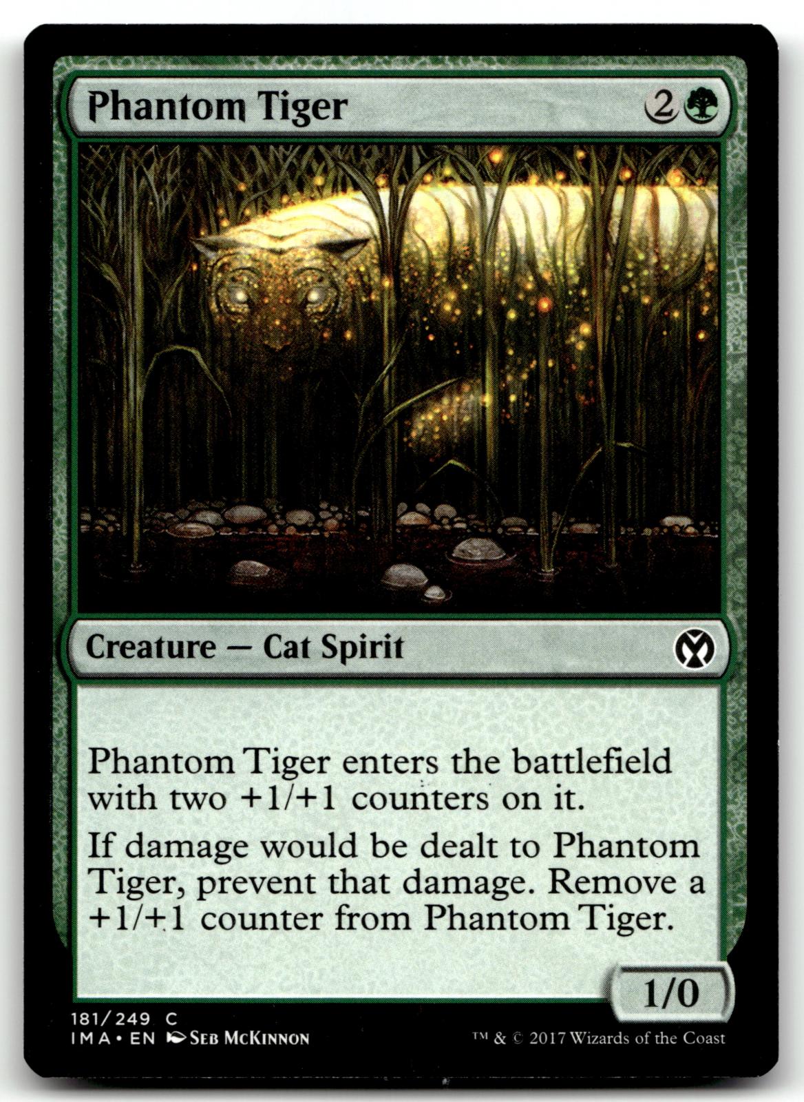 Phantom Tiger 181 Common Iconic Masters Magic: The Gathering Near Mint