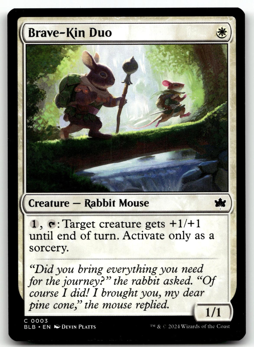 Brave-Kin Duo 3 Common Bloomburrow Magic: The Gathering Near Mint