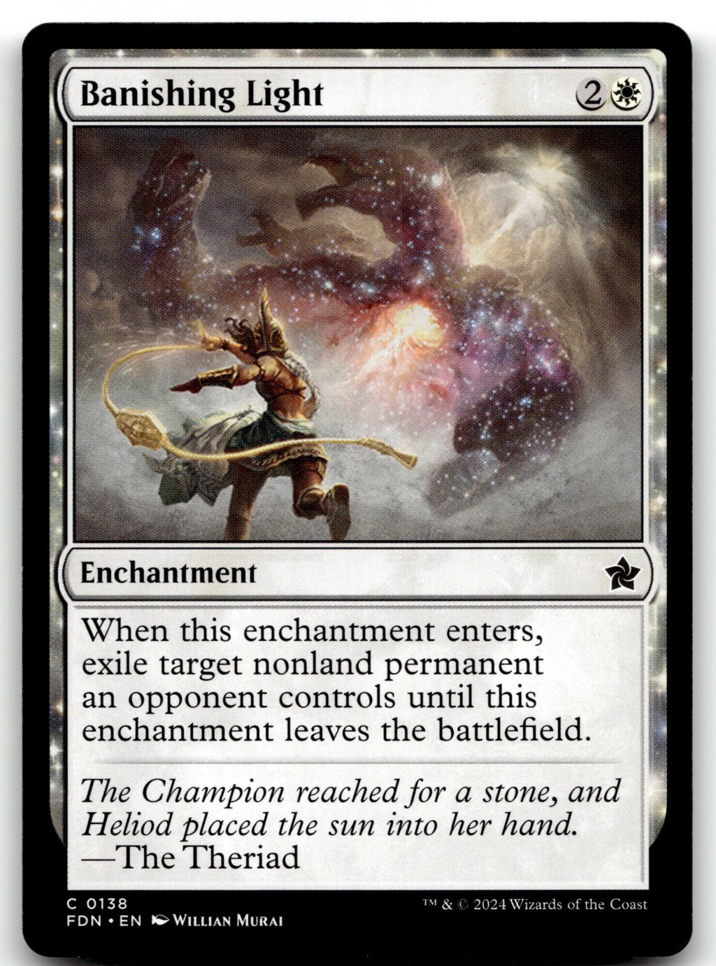 Banishing Light 138 Common Foundations Magic: The Gathering Near Mint