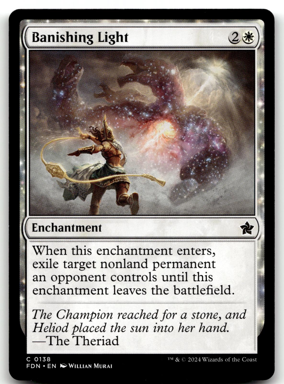 Banishing Light 138 Common Foundations Magic: The Gathering Near Mint