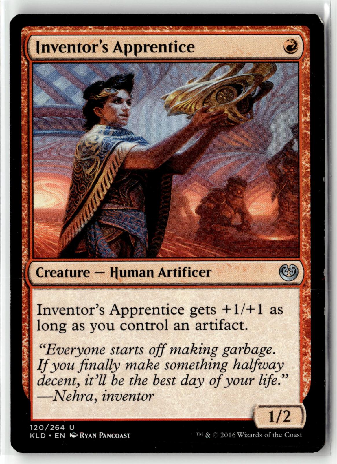 Inventor's Apprentice 120 Uncommon Kaladesh Magic: The Gathering Near Mint