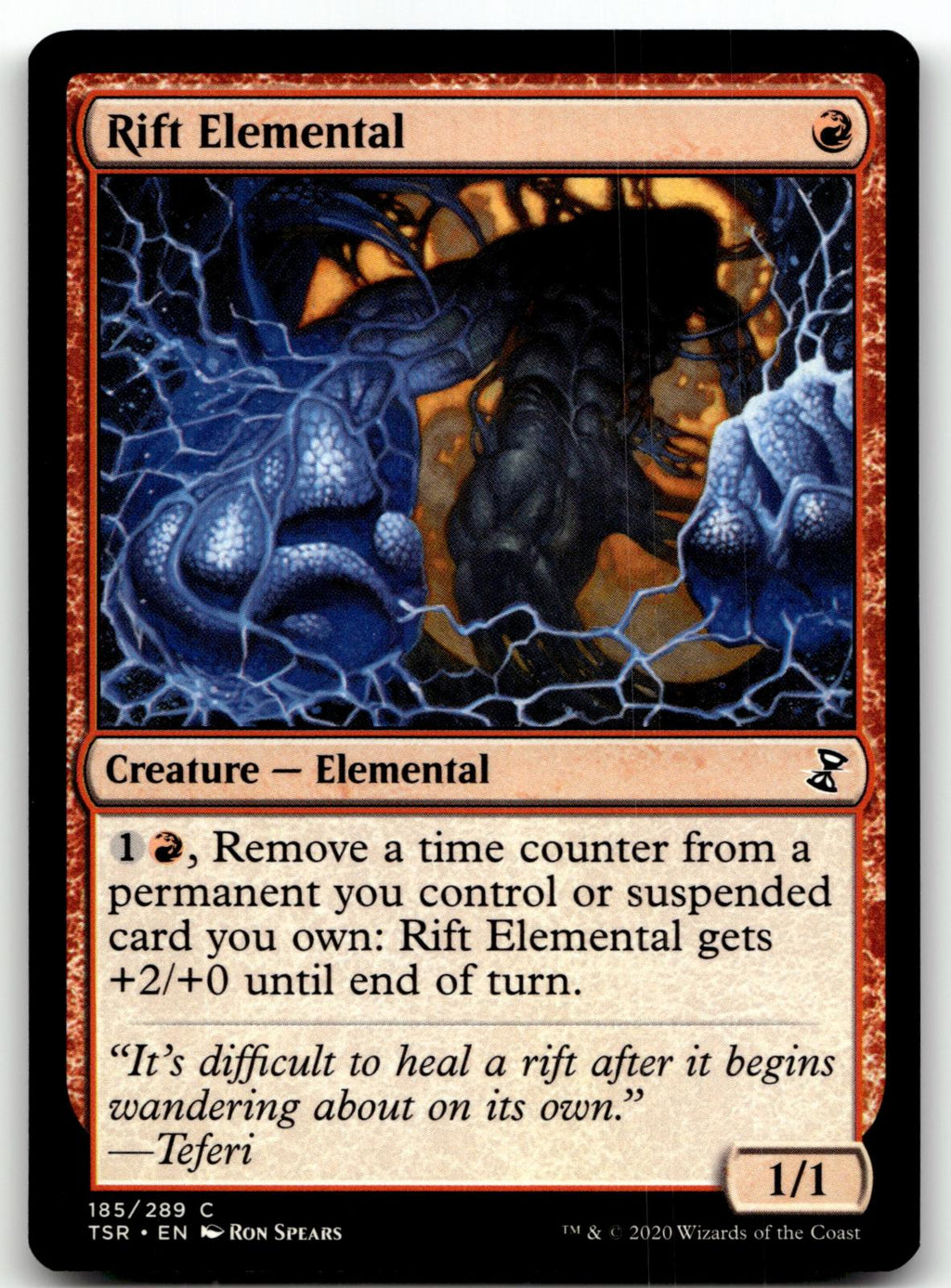 Rift Elemental 185 Common Time Spiral: Remastered Magic: The Gathering Near Mint