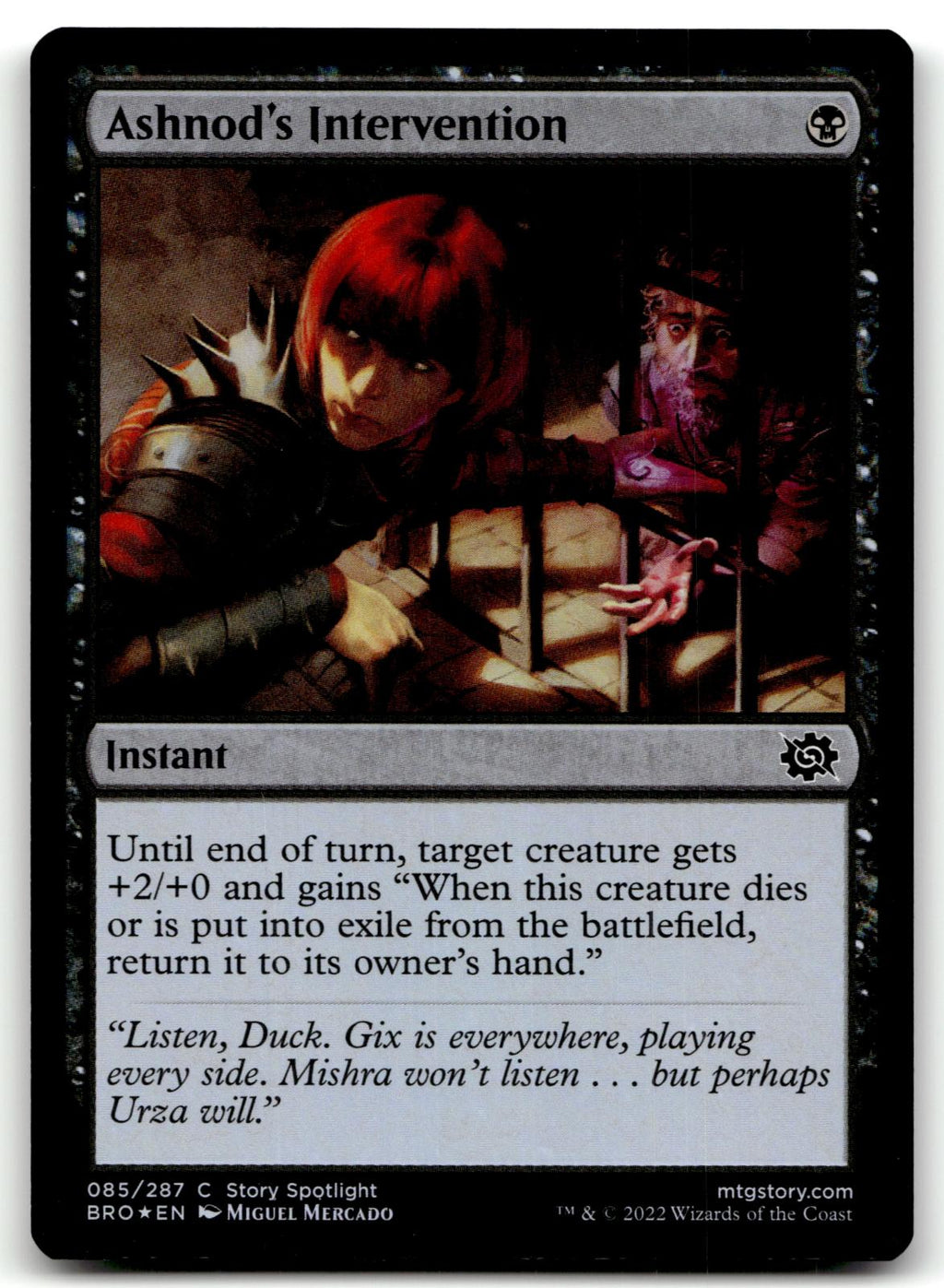 Ashnod's Intervention 85 Common The Brothers' War Magic: The Gathering Foil NM