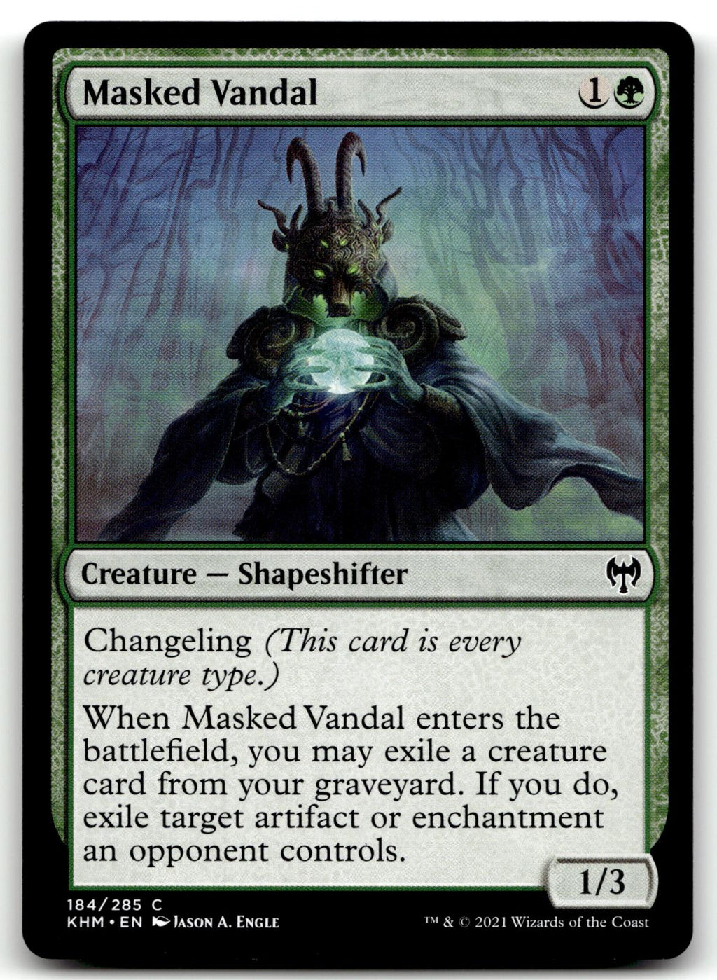 Masked Vandal 184 Common Kaldheim Magic: The Gathering Near Mint