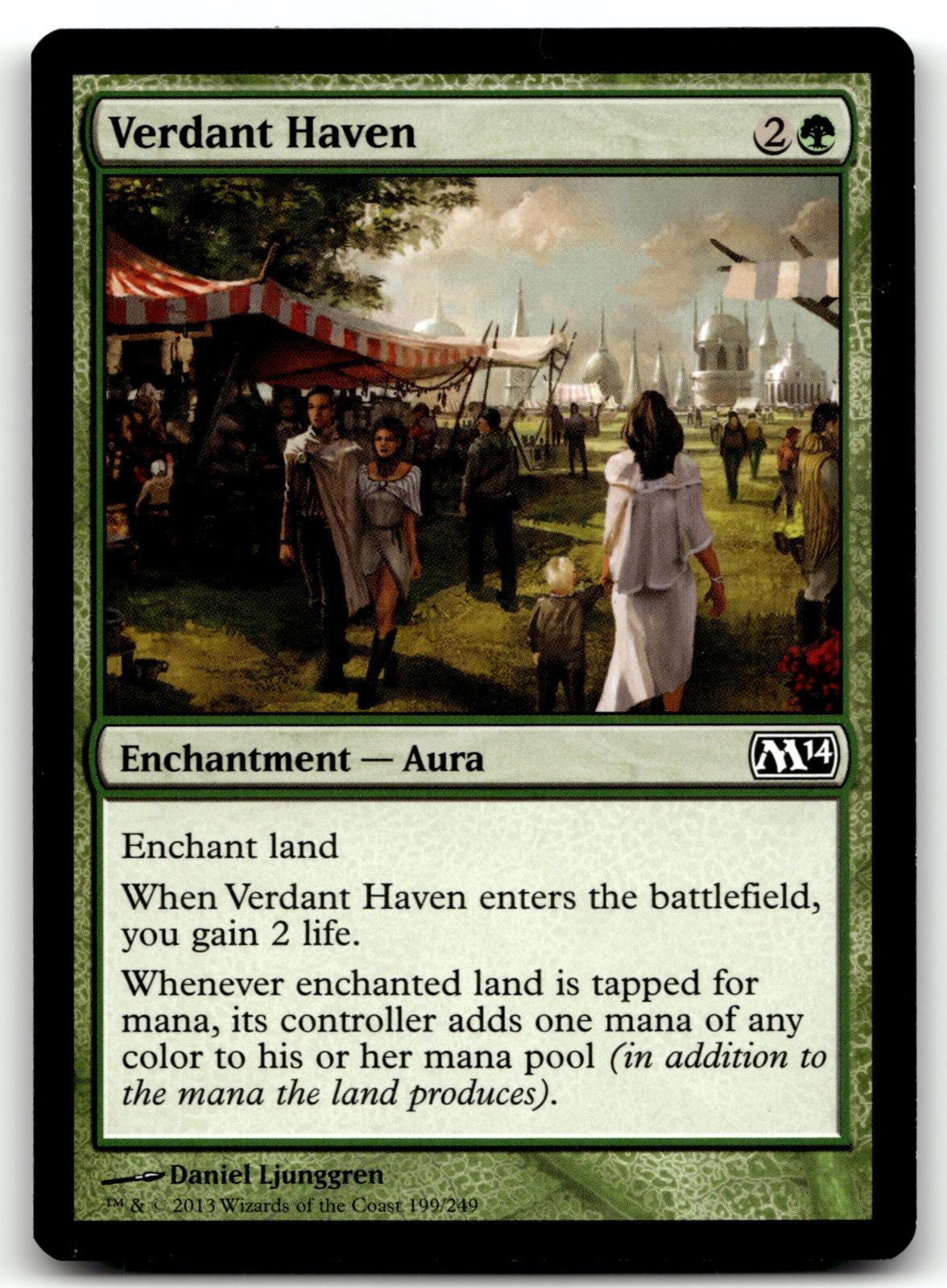 Verdant Haven 199 Common Magic 2014 (M14) Magic: The Gathering Near Mint