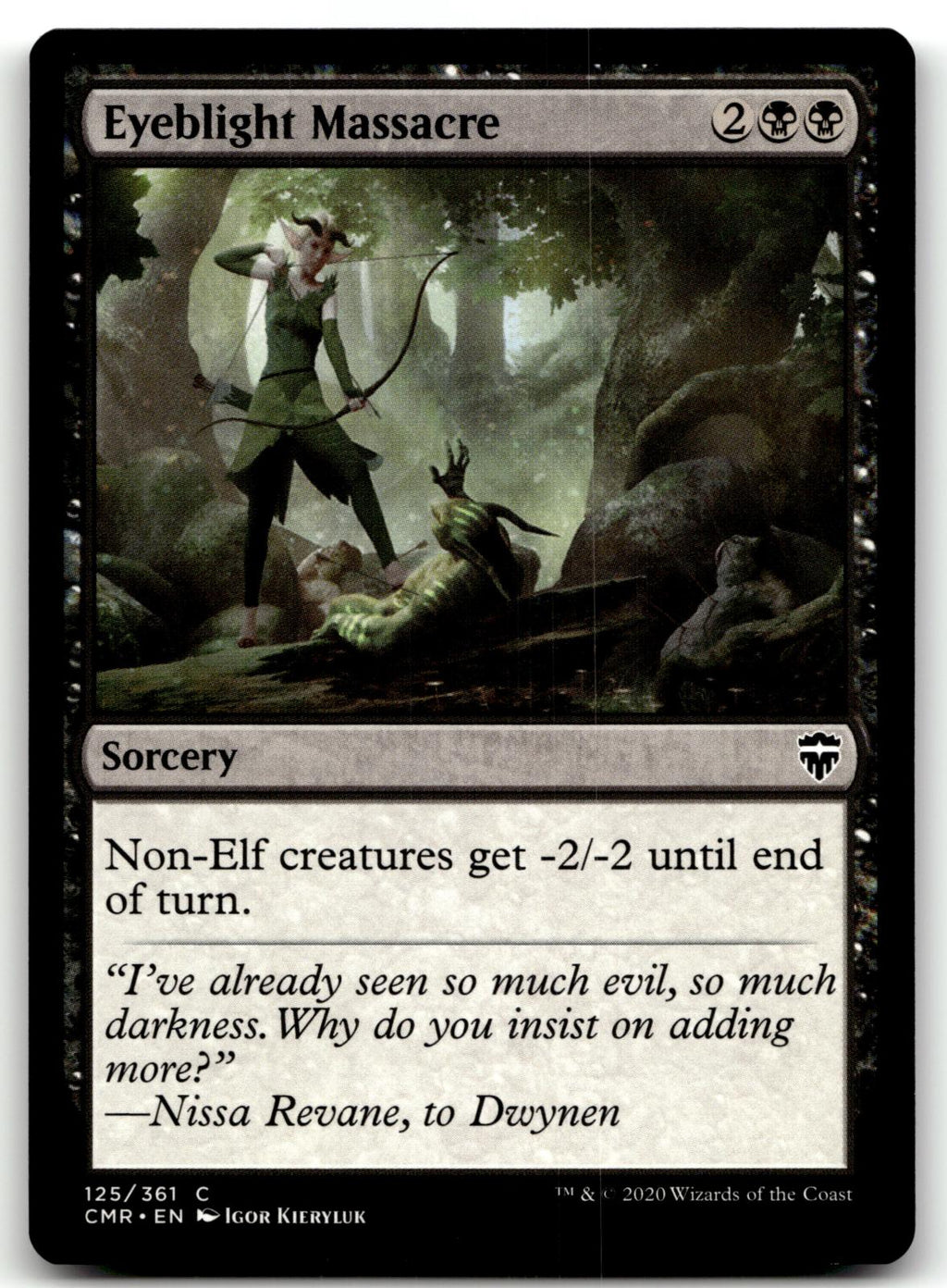 Eyeblight Massacre 125 Common Commander Legends Magic: The Gathering Near Mint