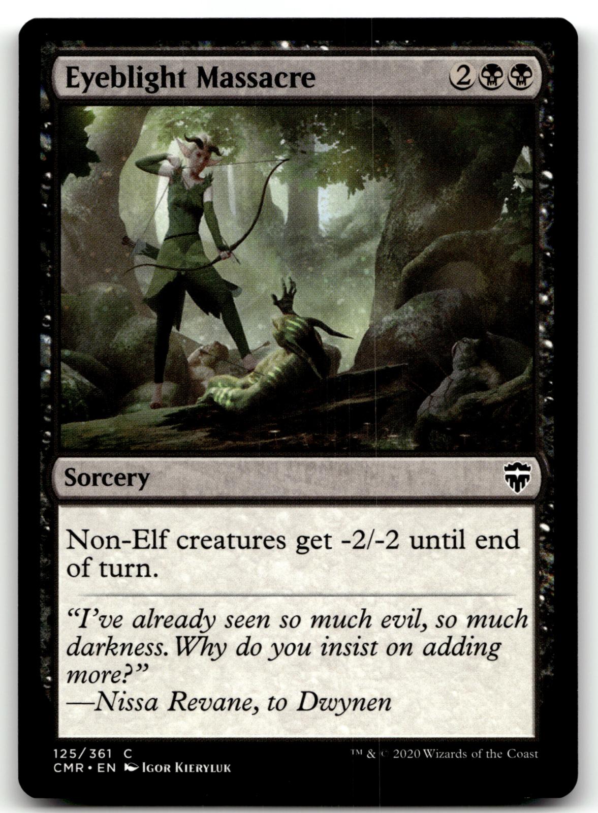 Eyeblight Massacre 125 Common Commander Legends Magic: The Gathering Near Mint