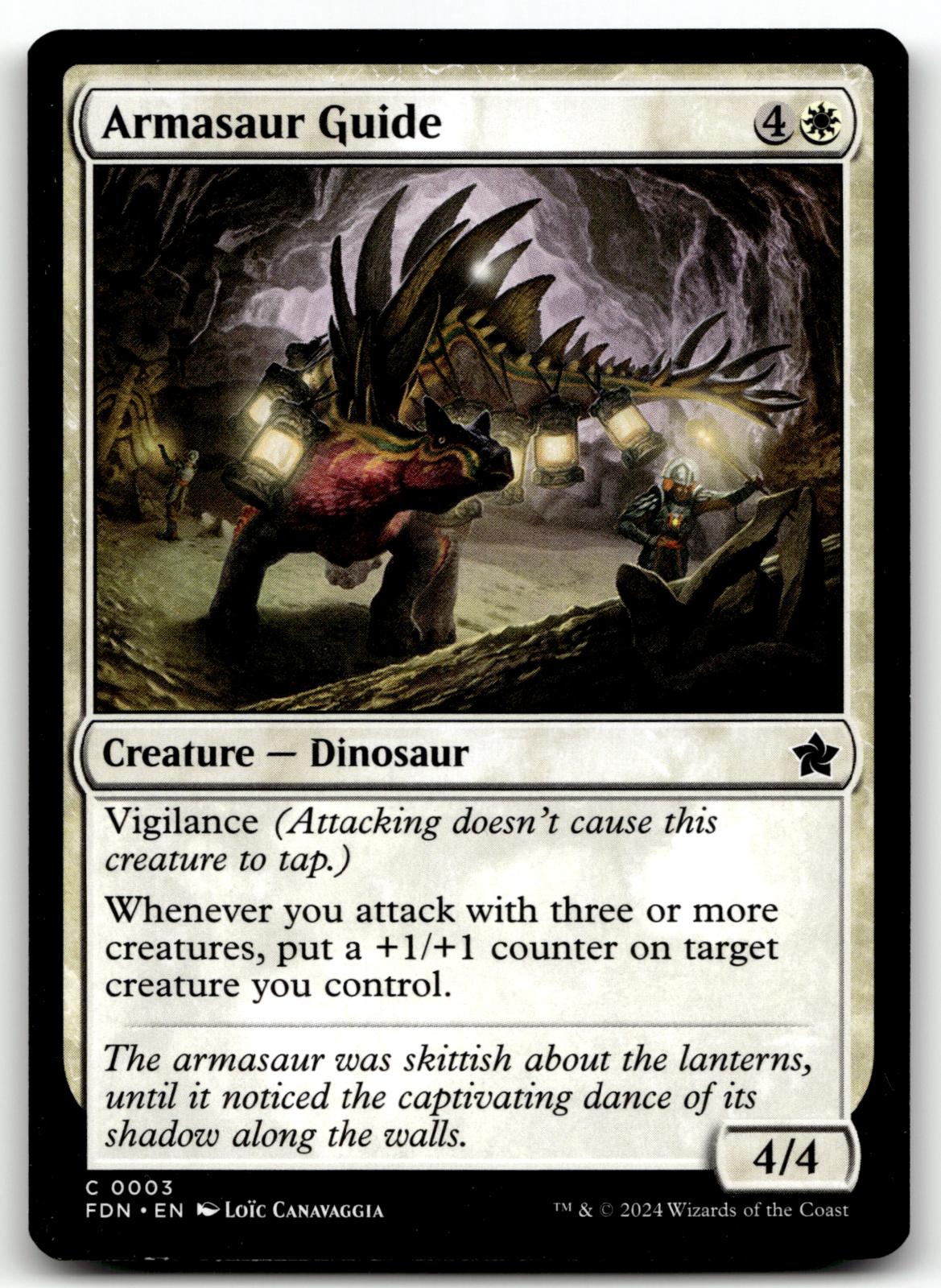Armasaur Guide 3 Common Foundations Magic: The Gathering Near Mint