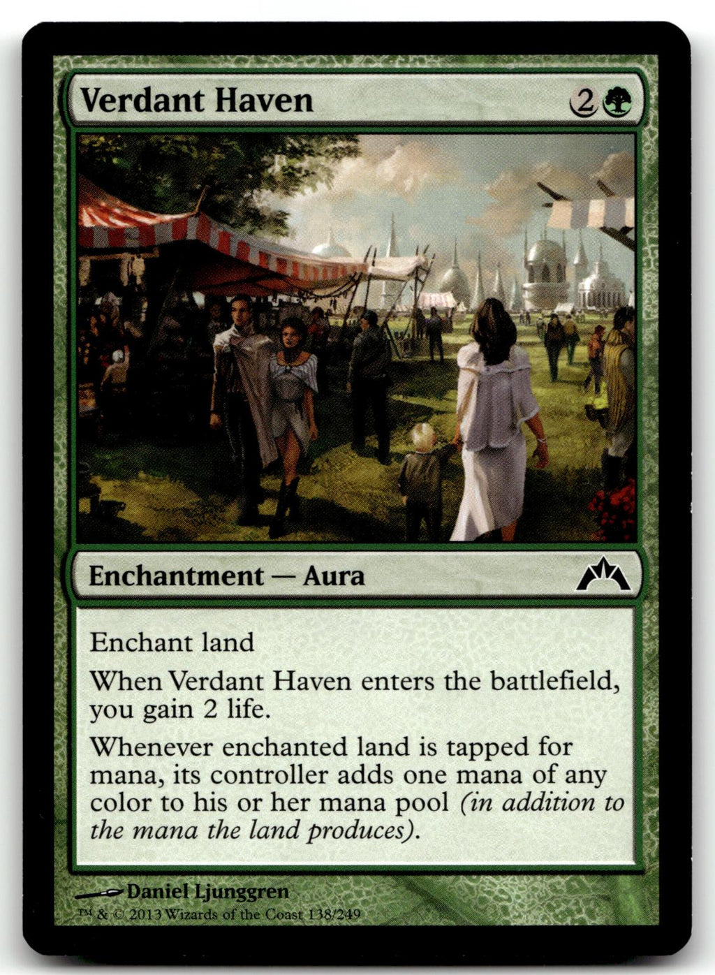 Verdant Haven 138 Common Gatecrash Magic: The Gathering Near Mint