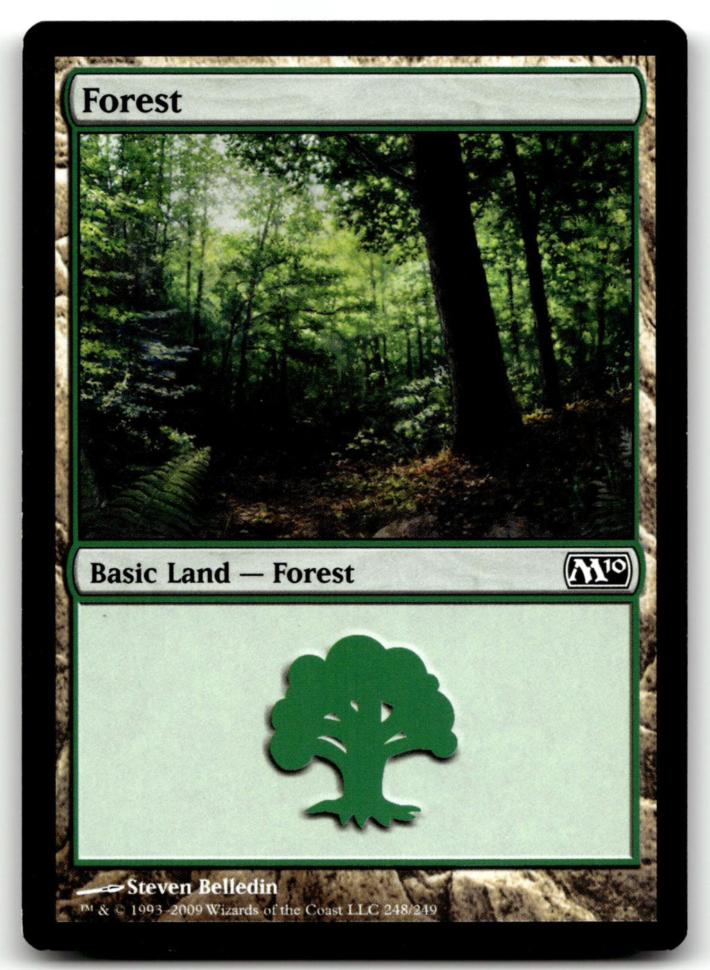 Forest (248) 248 Land Magic 2010 (M10) Magic: The Gathering Near Mint