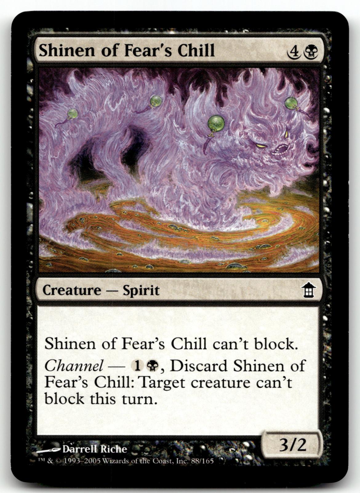 Shinen of Fear's Chill 88 Common Saviors of Kamigawa Magic: The Gathering NM