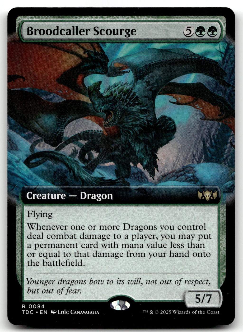 Broodcaller Scourge (Extended Art) 84 Commander: Tarkir: Dragonstorm 